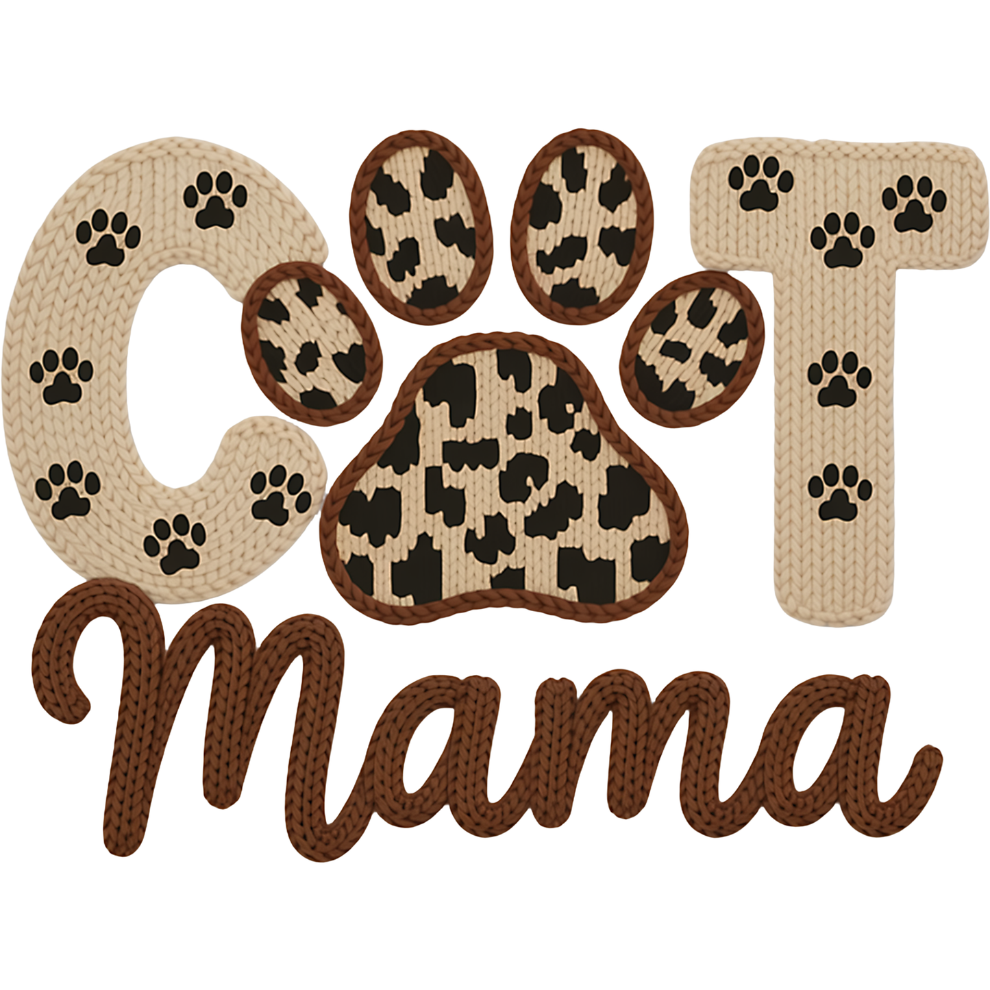 𝐋𝐞𝐨𝐩𝐚𝐫𝐝 𝐏𝐚𝐰 𝐂𝐚𝐭 𝐌𝐚𝐦𝐚 𝐃𝐓𝐅 𝐓𝐫𝐚𝐧𝐬𝐟𝐞𝐫 – Trendy Pet Lover Feline Mom Shirt Design DTF Ready To Press