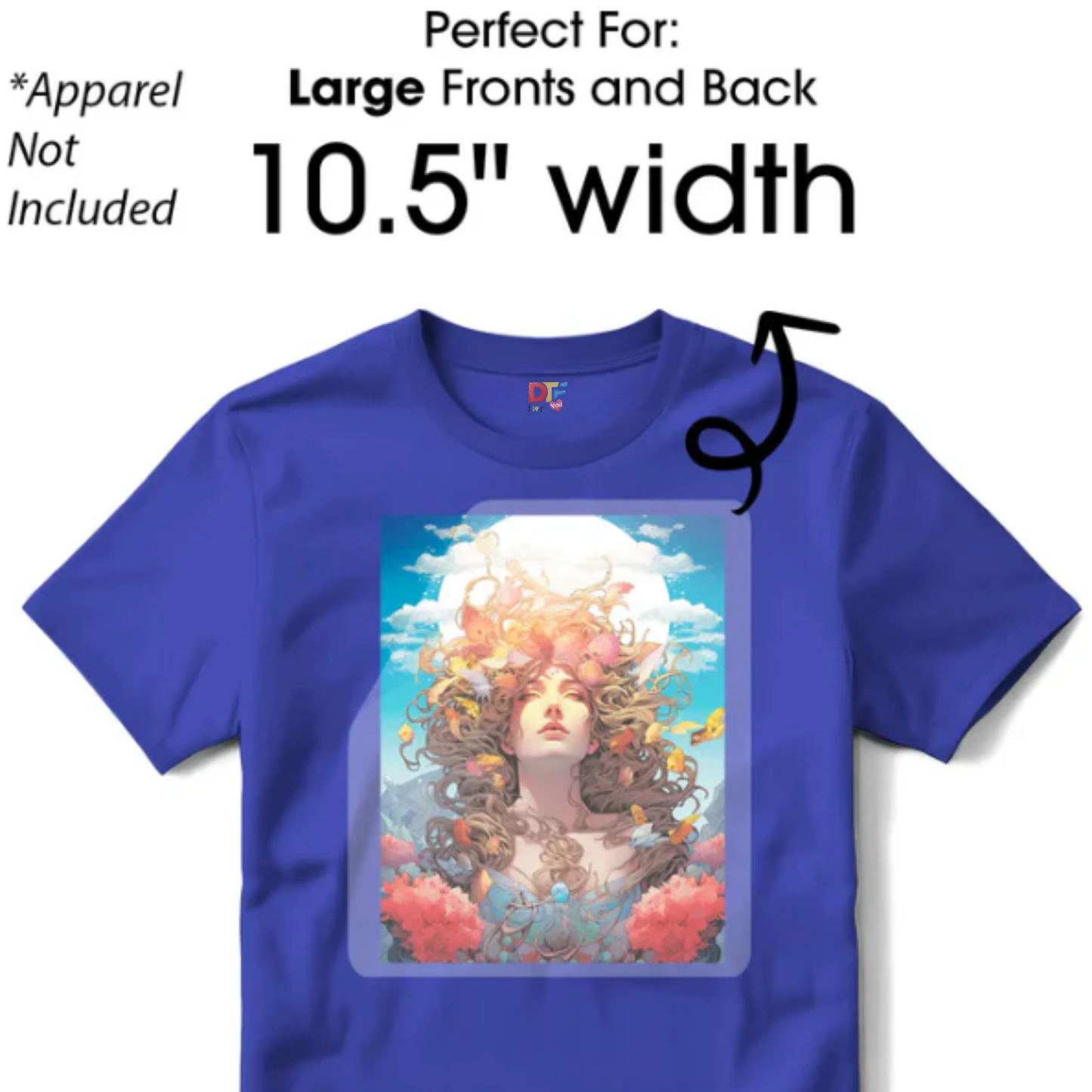 Custom DTF Transfer by Size