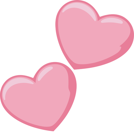 Pink Hearts DTF Ready to Press Transfer – Cute Valentine Love Design
