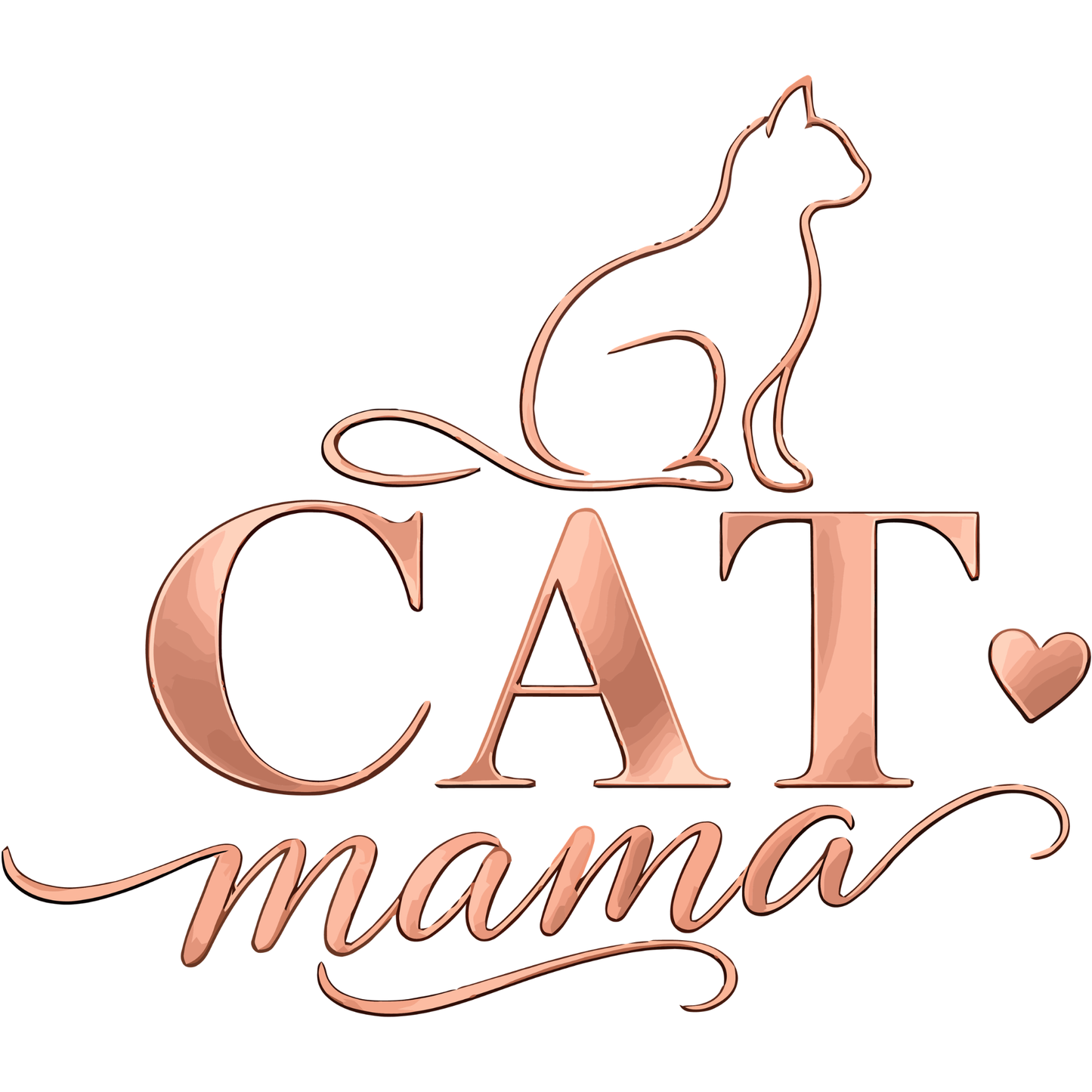 𝐂𝐚𝐭 𝐌𝐚𝐦𝐚 𝐑𝐨𝐬𝐞 𝐆𝐨𝐥𝐝 𝐃𝐓𝐅 𝐓𝐫𝐚𝐧𝐬𝐟𝐞𝐫 – 𝐄𝐥𝐞𝐠𝐚𝐧𝐭 𝐂𝐚𝐭 𝐋𝐨𝐯𝐞𝐫 𝐌𝐨𝐭𝐡𝐞𝐫’𝐬 𝐃𝐚𝐲 𝐒𝐡𝐢𝐫𝐭 𝐃𝐞𝐬𝐢𝐠𝐧 𝐃𝐓𝐅 𝐑𝐞𝐚𝐝𝐲 𝐓𝐨 𝐏𝐫𝐞𝐬𝐬