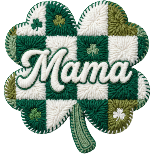 𝐒𝐭. 𝐏𝐚𝐭𝐫𝐢𝐜𝐤’𝐬 𝐃𝐚𝐲 𝐌𝐚𝐦𝐚 DTF Transfer – Lucky Clover Mom Design DTF Ready To Press