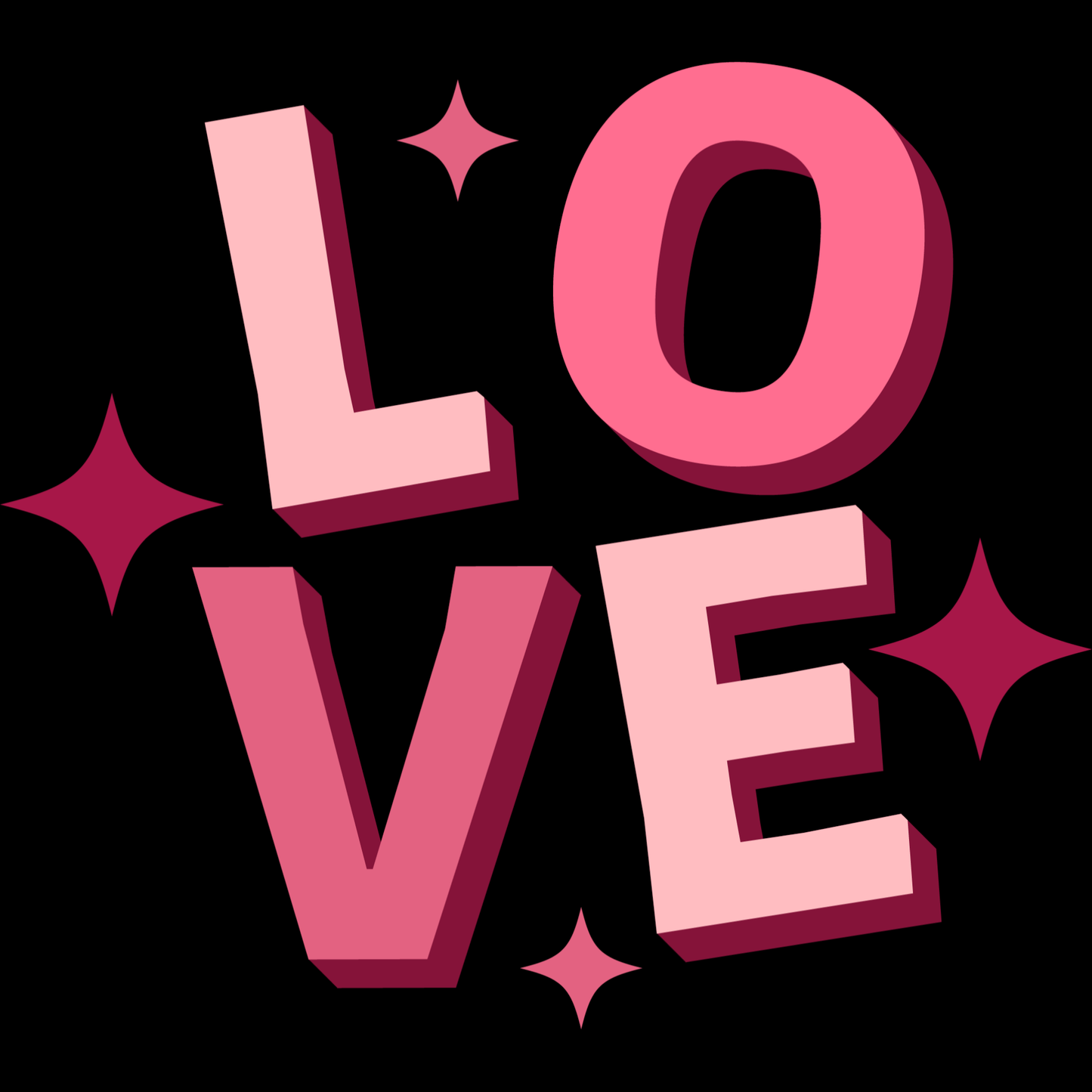 Love Valentine’s Day DTF Transfer – Ready to Press Heat Transfer for Apparel