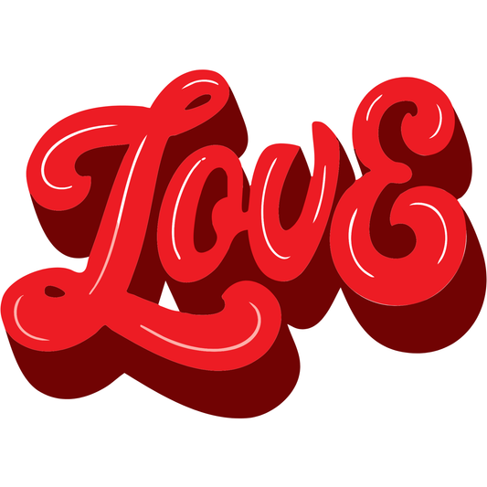 Love Valentine’s Day DTF Transfer – Ready to Press Heat Transfer for Apparel