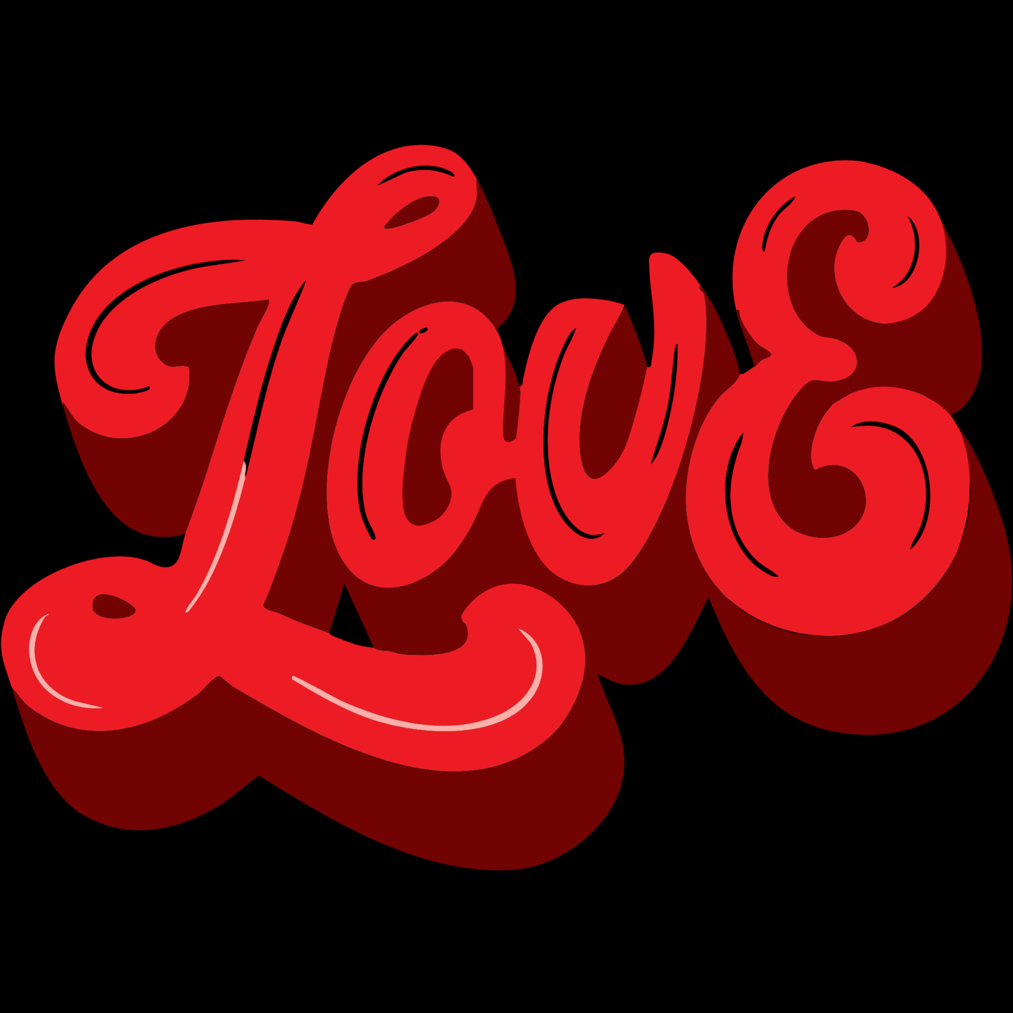 Love Valentine’s Day DTF Transfer – Ready to Press Heat Transfer for Apparel