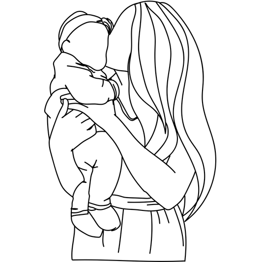 𝐌𝐨𝐭𝐡𝐞𝐫 𝐇𝐨𝐥𝐝𝐢𝐧𝐠 𝐁𝐚𝐛𝐲 𝐋𝐢𝐧𝐞 𝐀𝐫𝐭 𝐃𝐓𝐅 𝐓𝐫𝐚𝐧𝐬𝐟𝐞𝐫 – 𝐌𝐢𝐧𝐢𝐦𝐚𝐥𝐢𝐬𝐭 𝐌𝐨𝐦 𝐀𝐧𝐝 𝐁𝐚𝐛𝐲 𝐇𝐞𝐚𝐭 𝐓𝐫𝐚𝐧𝐬𝐟𝐞𝐫 𝐅𝐨𝐫 𝐌𝐨𝐭𝐡𝐞𝐫’𝐬 𝐃𝐚𝐲 𝐀𝐩𝐩𝐚𝐫𝐞𝐥 𝐃𝐓𝐅 𝐑𝐞𝐚𝐝𝐲 𝐓𝐨 𝐏𝐫𝐞𝐬𝐬