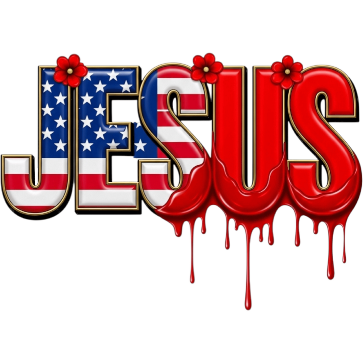 𝐉𝐞𝐬𝐮𝐬 𝐀𝐦𝐞𝐫𝐢𝐜𝐚𝐧 𝐅𝐥𝐚𝐠 𝐅𝐥𝐨𝐰𝐞𝐫 𝐃𝐓𝐅 𝐓𝐫𝐚𝐧𝐬𝐟𝐞𝐫 – 𝐏𝐚𝐭𝐫𝐢𝐨𝐭𝐢𝐜 𝐂𝐡𝐫𝐢𝐬𝐭𝐢𝐚𝐧 𝐅𝐚𝐢𝐭𝐡 𝐃𝐞𝐬𝐢𝐠𝐧 – 𝐑𝐞𝐚𝐝𝐲 𝐓𝐨 𝐏𝐫𝐞𝐬𝐬