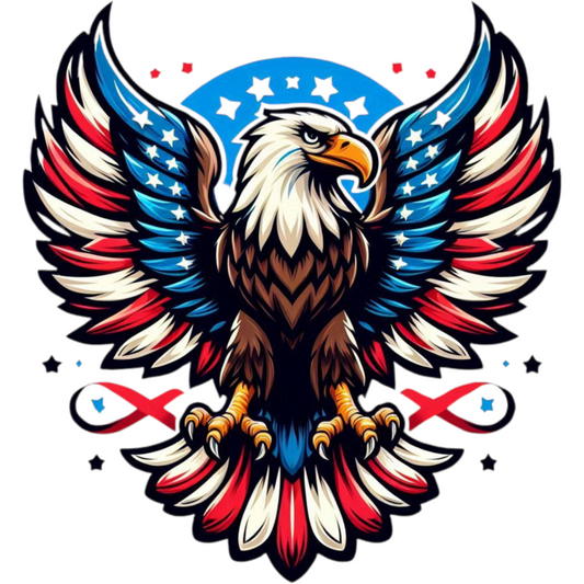 𝐏𝐚𝐭𝐫𝐢𝐨𝐭𝐢𝐜 𝐀𝐦𝐞𝐫𝐢𝐜𝐚𝐧 𝐄𝐚𝐠𝐥𝐞 𝐃𝐓𝐅 𝐓𝐫𝐚𝐧𝐬𝐟𝐞𝐫 – 𝐑𝐞𝐝 𝐖𝐡𝐢𝐭𝐞 𝐁𝐥𝐮𝐞 𝐔𝐒𝐀 𝐅𝐥𝐚𝐠 𝐖𝐢𝐧𝐠𝐬 – 𝐑𝐞𝐚𝐝𝐲 𝐓𝐨 𝐏𝐫𝐞𝐬𝐬