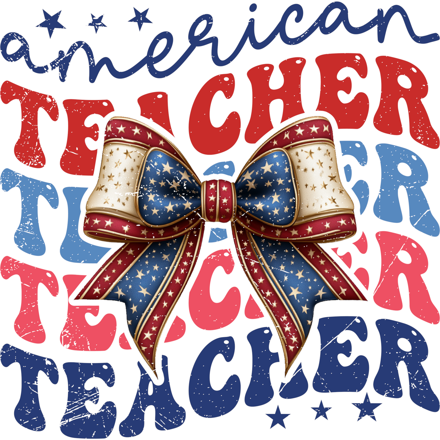 𝐀𝐦𝐞𝐫𝐢𝐜𝐚𝐧 𝐓𝐞𝐚𝐜𝐡𝐞𝐫 𝐁𝐨𝐰 𝐃𝐓𝐅 𝐓𝐫𝐚𝐧𝐬𝐟𝐞𝐫 – 𝐏𝐚𝐭𝐫𝐢𝐨𝐭𝐢𝐜 𝐑𝐞𝐝 𝐖𝐡𝐢𝐭𝐞 𝐁𝐥𝐮𝐞 𝐒𝐭𝐚𝐫𝐬 𝐑𝐞𝐚𝐝𝐲 𝐓𝐨 𝐏𝐫𝐞𝐬𝐬